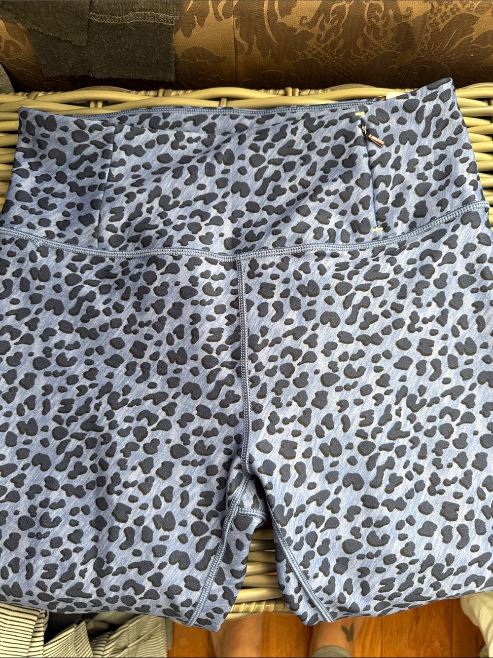 CALIA by Carrie Underwood Blue Leopard Print High-Waist Leggings